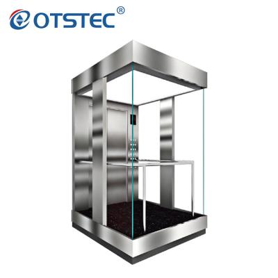 China Traditional Transparent Glass Guided Lift Elevator Panoramic Elevator With 360 Degree Camera for sale