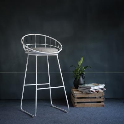 China Modern Dining Bar Chair Iron Wire Wire Leisure Bar Chair Nordic Minimalist Gold High Chair Stool for sale