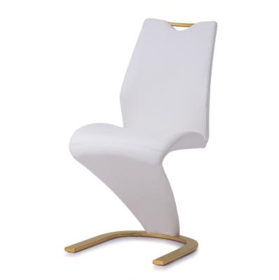 China Modern PU Leather Banquet Dining Chair Z Shape for sale