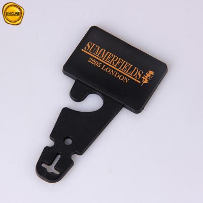 China 2.5mm Thick Portable GRS Black Plastic Belt Hanger 80mm for sale