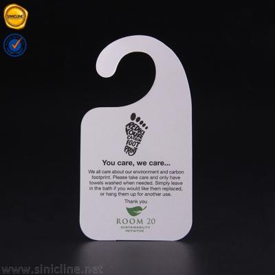 Cina Ganci del messaggio della manopola di porta delle carte di intestazione del campione del ODM 250gsm Diy 12*20cm in vendita