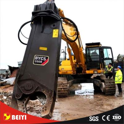 China BEIYI hydraulic scrap shear for Excavator mobile steel Demolition rotary/fixed type for sale