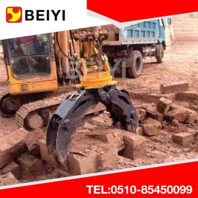 China Excavator Hydraulic Rotating Grapple Wooden Grapple Log Grapple Stone Grapple for excavator for sale