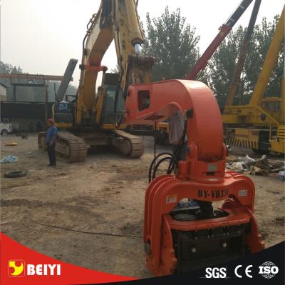 China Hydraulic wet land, soft land excavator piledriver , pile extractor, steel pipe pile machine , Model: BY-VH330 for sale