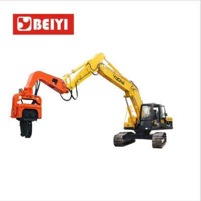 China Chinese brand low price good quality rorating 20-30 ton excavator mounted hydraulic vibratory hammer  Model: BY-VH330 for sale