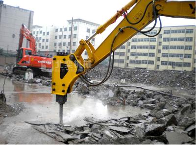 China What is the best way of breaking concrete building bridge pile?BYD145 excavator hydraulic breaker for sale