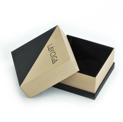 China Recycled Materials Logo Paper Pendant Ring Box Custom Lid And Base Packaging Gift For Jewelry for sale