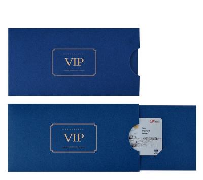 China Recycled Materials Wholesale Specialized Custom Invitation Push Slider Card Packaging For Bank Card VIP Card for sale