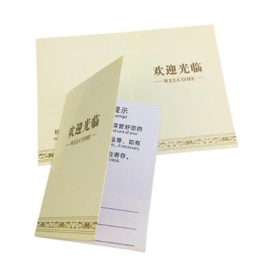 China Recycled Custom Materials Logo Printing Hotel Paper Key Card Holder Credit Card Sleeves Envelope Hotel Key Card Holder for sale