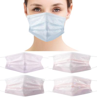 China Durable custom 4ply nonwoven spunlace face part mesh gauze lace logo mouth muffler face butterfly disposable materials maskss for sale