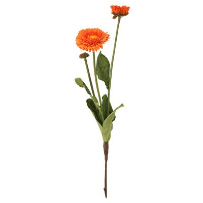 China Fashional Artificial Flower Stem Marigold Artificial Group Marigold Flowers For Halloween Party Birthday Party Diwali Decoration for sale