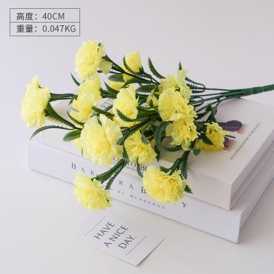 China Wholesale Home Decoration 10 Heads Artificial Carnation Pink Flowers Gift Of Celebration For Mother's Day Gift for sale