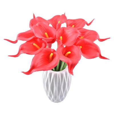 China Common PU Calla Lily Beauty Flowers For Home Wedding Decoration Mini Calla Calla Small Sea Taro Artificial Flower 2021Simulation for sale