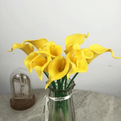 China Hot Selling Artificial Flower Home Decor Zantedeschia PU Decotation Artificial Home Decorative Flowers Mini Real Touch for sale