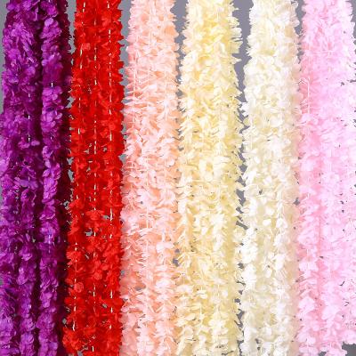 China Natural Touch / Eco-Friendly Wedding Decorative Wisteria Decoration Top Quality Artificial Flowers String Twine For Wedding for sale