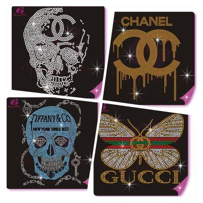 China Micky Hotfix Rhinestone Transfer Custom Rhinestone Heat Transfer Design Popular Brand Flatback Motif for sale