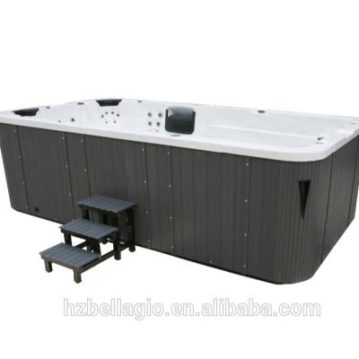 China Balboa controlled 4.5m led Lighting Outdoor swimming pool, portable spa, swim spa for sale