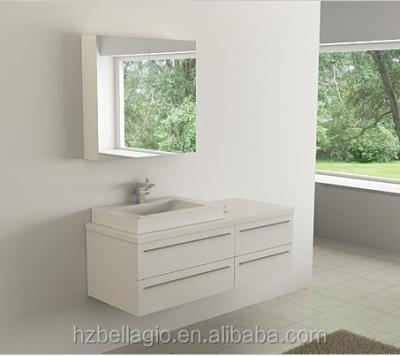 China MDF bathroom vanity,Best seller bathroom cabinet with mirror cabinet and Single wash stand for sale