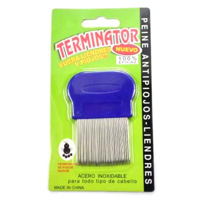 China Viable Brush Kit Metal Head Flea Pet Grooming Product 2021 Pet Comb Stainless Steel Anti Lice Comb for sale