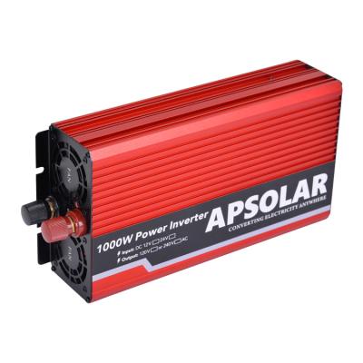 China Amazon 12V/24V/48V AC 110V/220V DC Off Grid 1000W Pure Sine Wave Inverter 314x150x70mm for sale