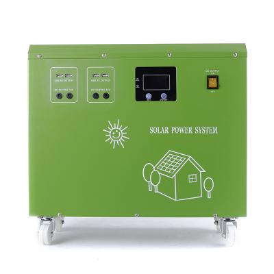 China 1000w Portable Solar Home System For Homeuse Come With Solar Controller And Inverter Charger for sale