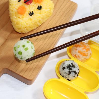 China Colorful Creative Handmade PP Sushi Rice Ball Mold Cartoon DIY Rice Ball Shake Rice Ball Mold for sale