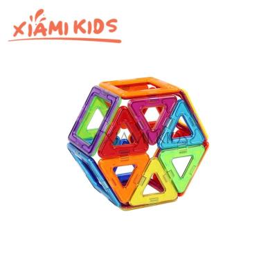 China DIY Magnetic Building Block Toys XIAMIKIDS Popular Educational Rod Toys 3D Magnet Balls And Rods Set Kids Creative Flexible Magnetic Building Sticks And Balls for sale