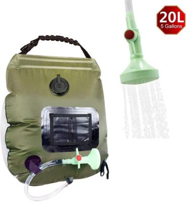 China 20L PVC Water Storage Portable Solar Camping Swimming Portable Outdoor Shower for sale