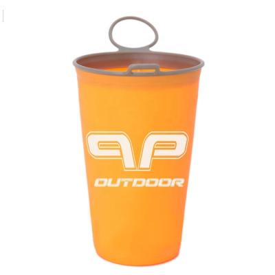 China Durable TPU Portable Collapsible Travel Reusable Coffee Mug Folding TRAIL RUNNING 220ml Food Grade Tea Mug Eco Friendly Gift 2019 for sale