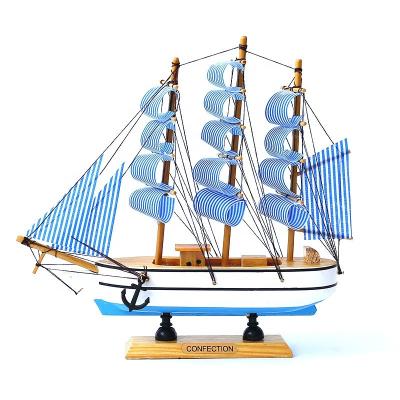 China Europe Modern Home Decoration Laser Cut Wooden Crafts Wholesale Sailboat Wood Products Supplier for sale