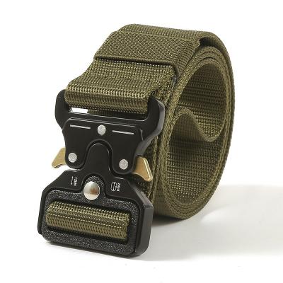 China Factory Custom Tactical Nylon Sports Outdoor Hiking Belt Men's Quick Military Belt Disassembly Belt Camouflage Thickening for sale