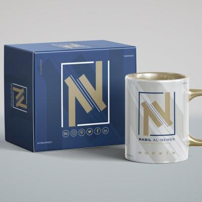 China Dongguan Fancy New Design Fashion Recyclable High Quality Small Customized Custom Design For Morden Kraft Folding Paper Gift Packing Cup Box for sale