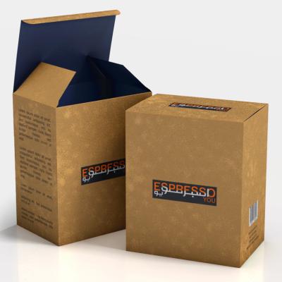 China Recycled Materials Custom Printing Recycled Brown Kraft Corrugated Cosmetics Bottle Tray Carton Paper Package Packaging Box For Bottle for sale