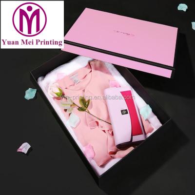 China Recycled Materials Customizable Luxury Decorated Clothing Gift Packaging Paper Box for sale