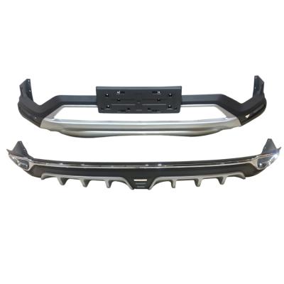 China PP Running Panel Carbon Fiber Lip Front Bumper Chrome Stripe Lower Spoiler Fit For Mitsubishi Eclipse Cross for sale