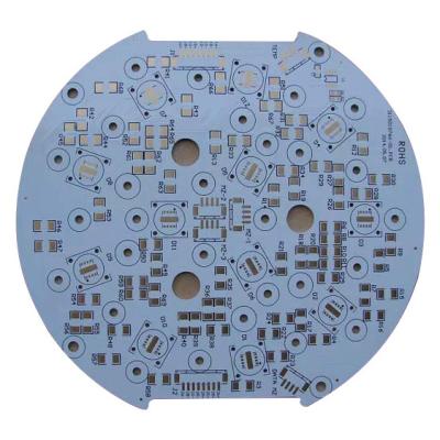 China 1W-3W Aluminum Raw Material Single Side Aluminum PCB Fabrication For Power Electronics for sale