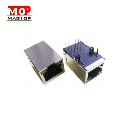 China Computer 1x1 2x1 port 10/100/1000base rj45 connector RJ45 jack for sale