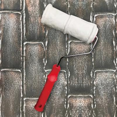 China Dustproof creates an older texture look on top of a new brick pattern brick texture pattern roller sleeve for sale