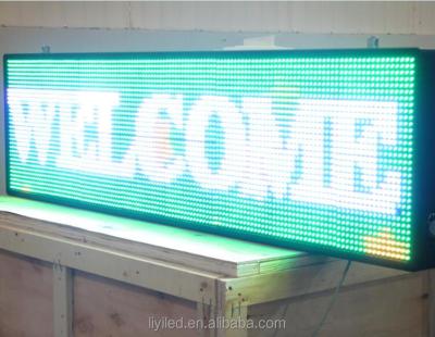 China 2018 New Outdoor Electronic Programmable Led Moving Message Display Signs / Full Color Led Sign for sale