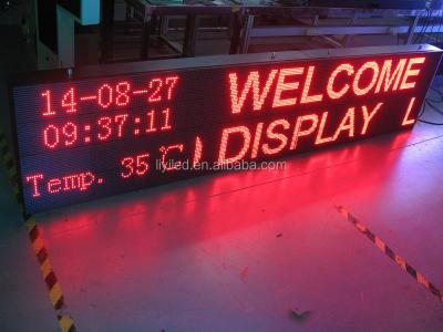 China Semi-outdoor digital billboard programmable led message sign moving board led electronic display for sale