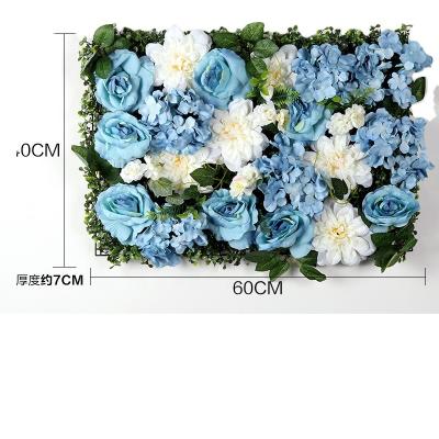 China Silk Fabric Simulation Mounted Window Wall Decorative Flower Paver Mold Flower Wall For Home Decor for sale