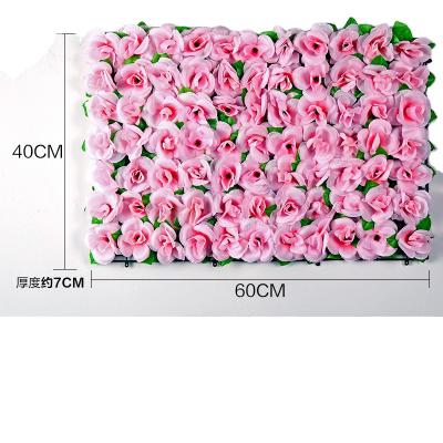 China Silk Artificial Fabric Flower Wall Decoration Flower Wall Wedding Decor Backdrop for sale