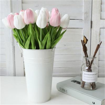 China Decorative Artificial Flower PU Tulip Flowers and Garlands Chinese Spot Goods Factory PU for sale