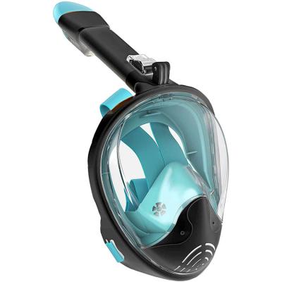 China Customized foldable full breathing tube beuchat dry gopro diving mask with oxygen, support OEM and ODM for sale