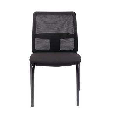 China Manufacturer 2022 China Stackable Modern Mesh Stackable Office Reception Chairs No Wheels for sale