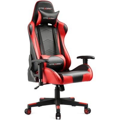 China Ergonomic Comfortable Leather Racing Gaming Chair (Height)Adjustable Computer Gaming Desk PC Gamer PC Gamer for sale