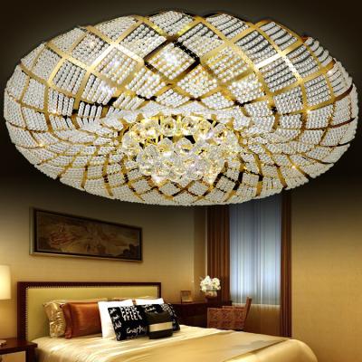 China High Quality Luxury Crystal Nest Round Ceiling Light Scandinavian Copper Suitable For Living Room Bedroom Hotel Lobby for sale