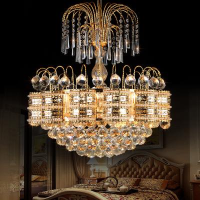 China Contemporary Classic Chandelier Led Pendant Lamp With K9 Crystal For Indoor Project Hotel for sale