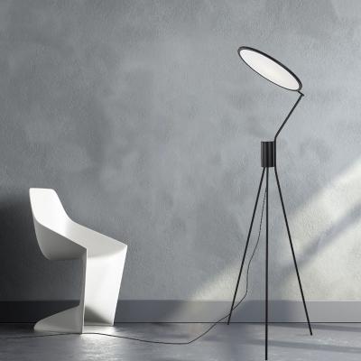 China Post-Modern Modern LED Metal Ball Stand Lamp Unique Black Tripod Floor Lamp for sale