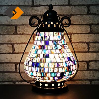 China Traditional home night light E27 bulb LED coffee table light restaurant mosque decoration desk tiffany table lamp for sale